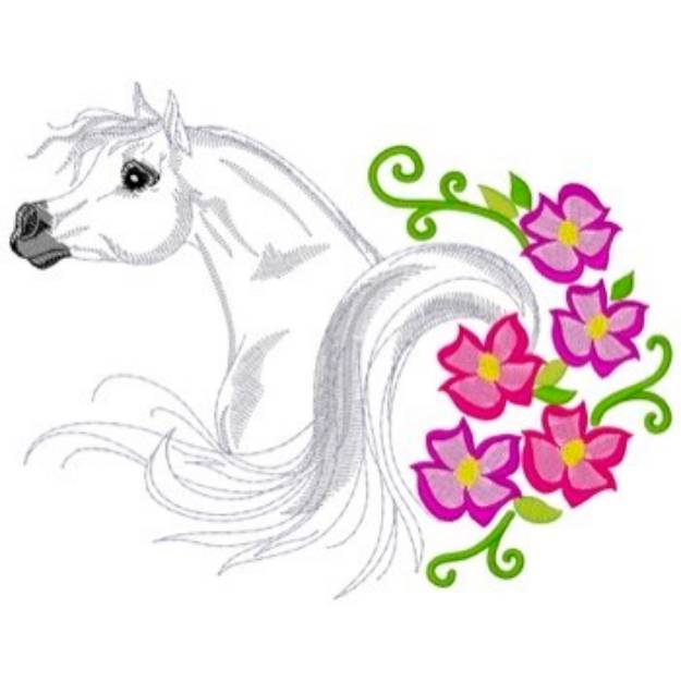 Picture of Arabian & Flowers Machine Embroidery Design