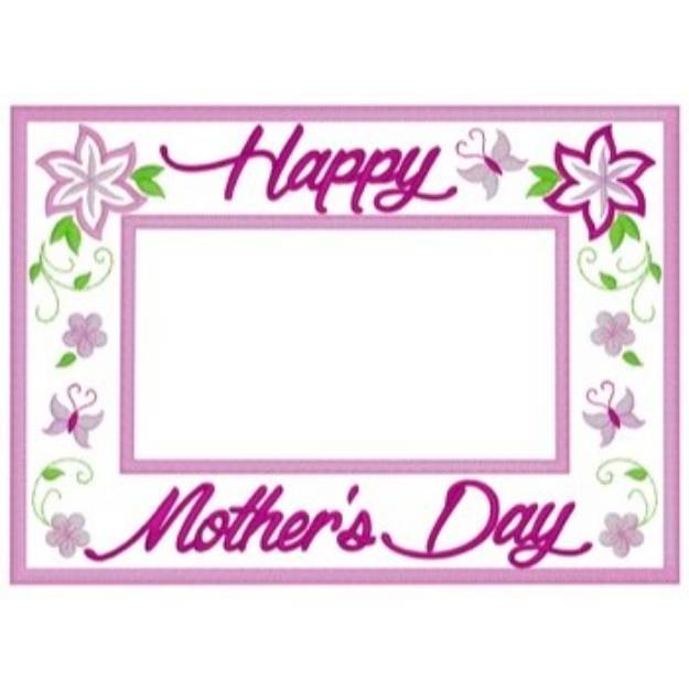 Picture of Mothers Day Frame Machine Embroidery Design