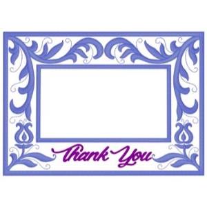Picture of Thank You Frame Machine Embroidery Design