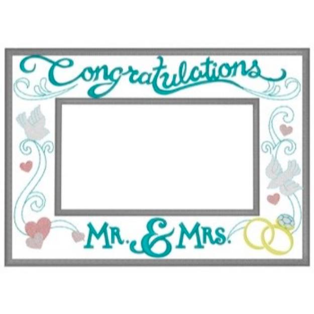 Picture of Wedding Frame Machine Embroidery Design