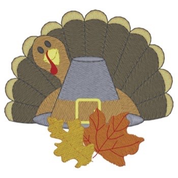 Holiday Turkey Machine Embroidery Design