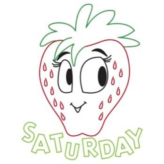 Picture of Strawberry Saturday Machine Embroidery Design