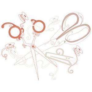 Picture of Sewing Scissors Machine Embroidery Design