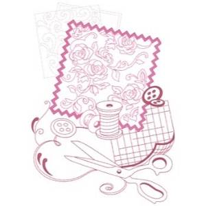 Picture of Sewing Scraps Machine Embroidery Design