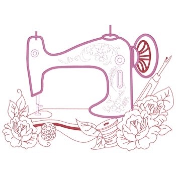 Sewing Machine Flowers Machine Embroidery Design