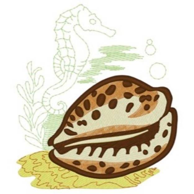 Picture of Cowrie Shell Machine Embroidery Design