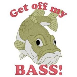 Picture of Get Off My Bass Machine Embroidery Design