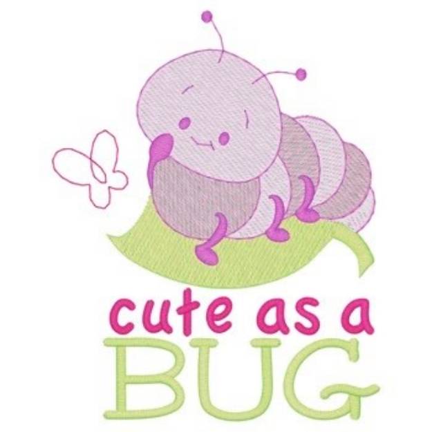 Picture of Cute As A Bug Machine Embroidery Design