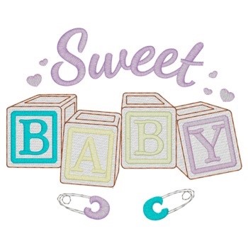 Sweet Baby Machine Embroidery Design
