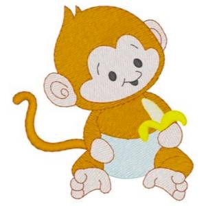 Picture of Baby Monkey Machine Embroidery Design