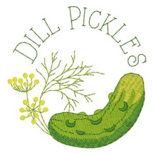 Picture of Dill Pickles Machine Embroidery Design