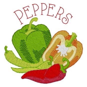 Peppers Machine Embroidery Design