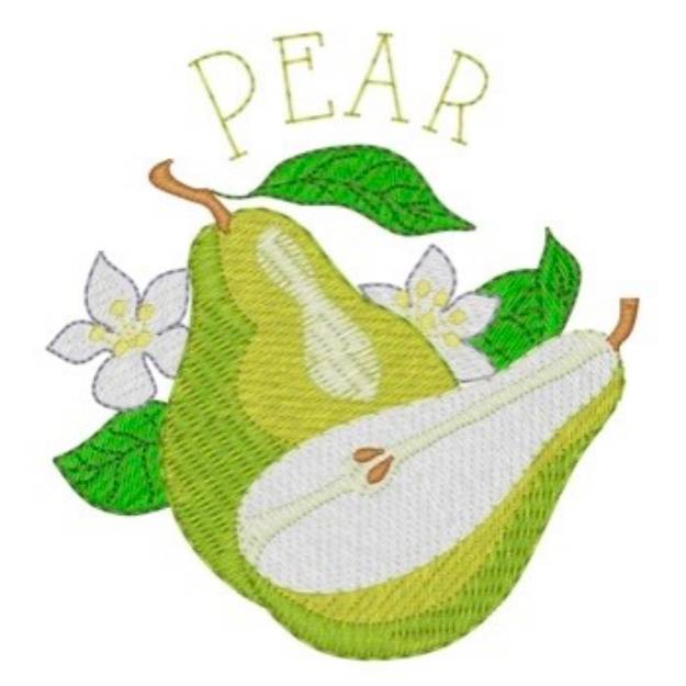 Picture of Pear Machine Embroidery Design