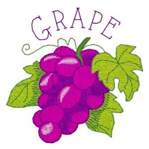 Picture of Grape Machine Embroidery Design