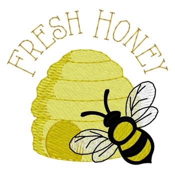 Fresh Honey Machine Embroidery Design