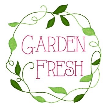 Garden Fresh Machine Embroidery Design