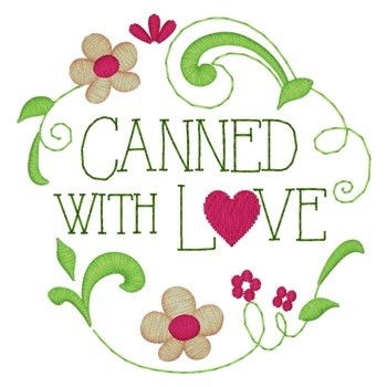 Canned With Love Machine Embroidery Design