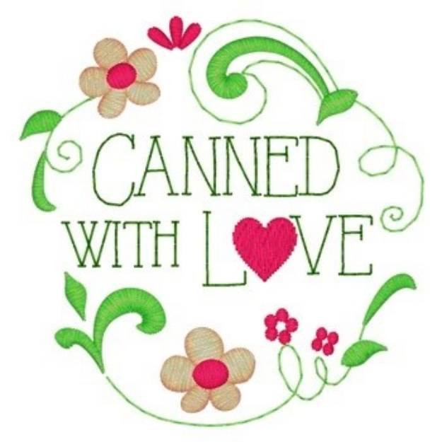 Picture of Canned With Love Machine Embroidery Design