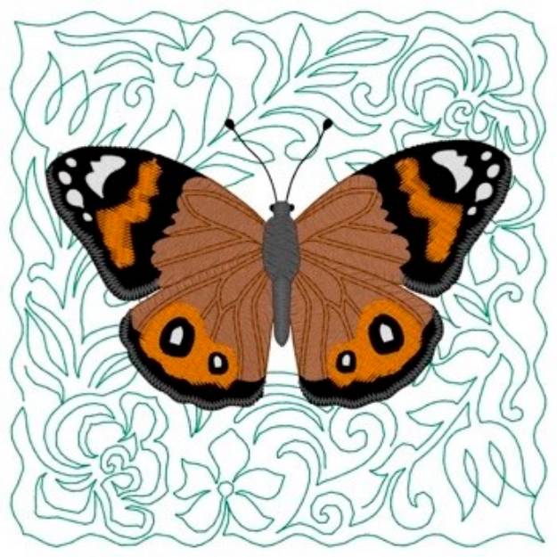 Picture of Butterfly Block Machine Embroidery Design