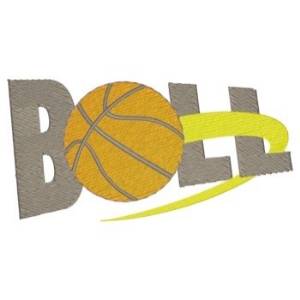Picture of Basketball Ball Machine Embroidery Design