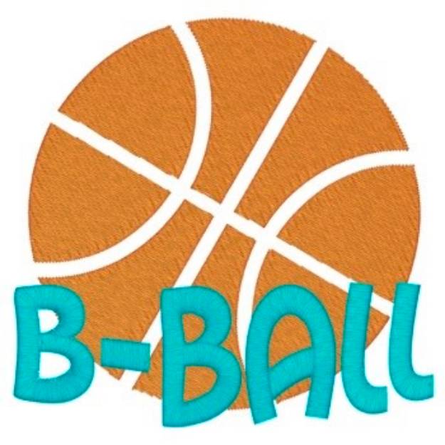 Picture of B-Ball Machine Embroidery Design