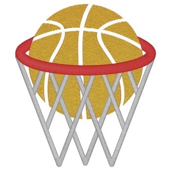 Basketball Net Machine Embroidery Design