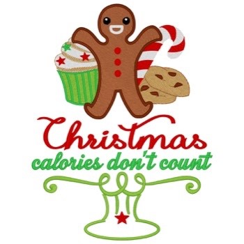 Christmas Calories Machine Embroidery Design