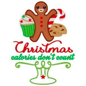 Picture of Christmas Calories Machine Embroidery Design