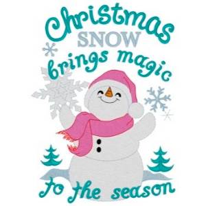 Picture of Christmas Snow Machine Embroidery Design