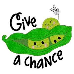Picture of Give Peas A Chance Machine Embroidery Design