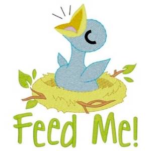 Picture of Feed Me Birdie Machine Embroidery Design