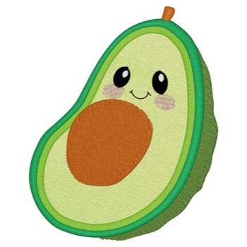 Baby Avocado Machine Embroidery Design