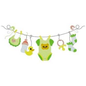 Picture of Baby Clothes Line Machine Embroidery Design