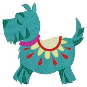 Picture of Whimsical Terrier Machine Embroidery Design