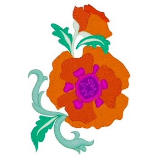 Picture of Poppy Machine Embroidery Design