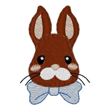 Easter Bunny Head Machine Embroidery Design