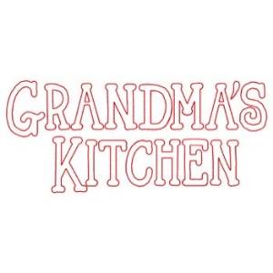 Picture of Grandmas Kitchen Redwork Machine Embroidery Design