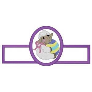Picture of Lamb Easter Egg Holder Machine Embroidery Design