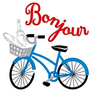 Picture of French Bicycle Machine Embroidery Design