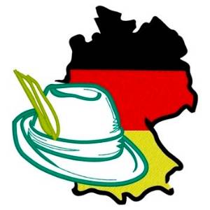 Picture of Germany & Fedora Machine Embroidery Design