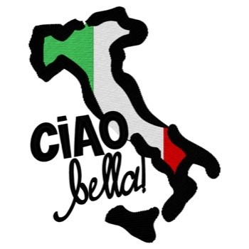 Italy Ciao Bella Machine Embroidery Design