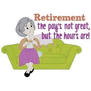 Picture of Retirement Hours Machine Embroidery Design