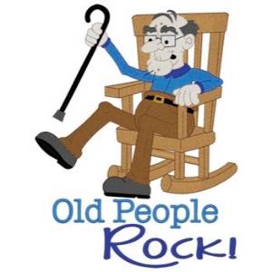Picture of Old People Rock Grandpa Machine Embroidery Design
