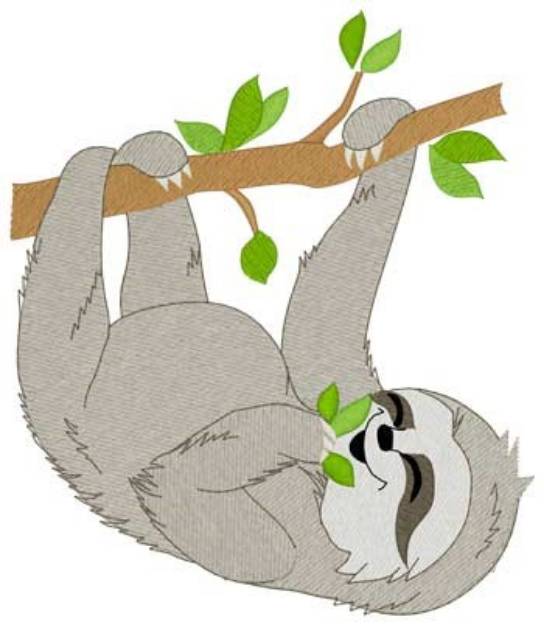 Picture of Sloth Machine Embroidery Design