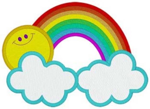 Picture of Rainbow Mylar Machine Embroidery Design
