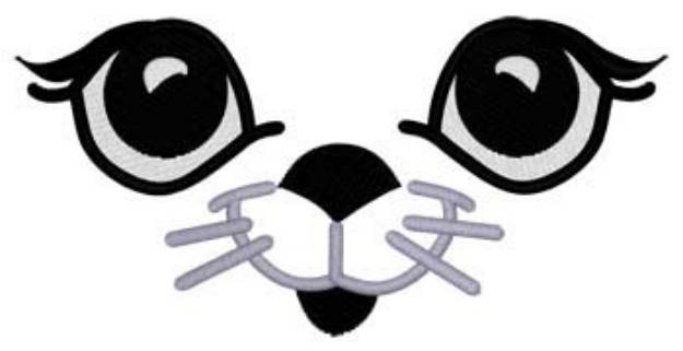 Picture of Kitty Face Machine Embroidery Design