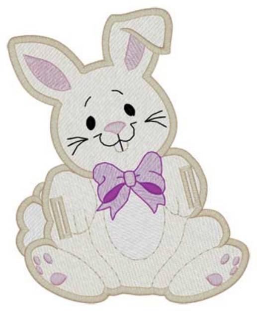 Picture of Bunny Lollipop Holder Machine Embroidery Design