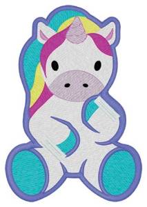 Picture of Unicorn Lollipop Holder Machine Embroidery Design