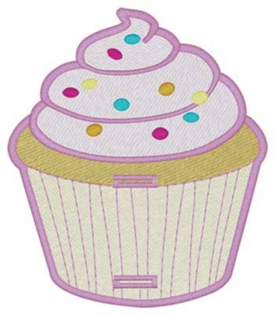 Picture of Cupcake Lollipop Holder Machine Embroidery Design
