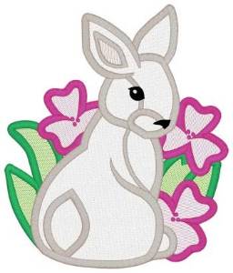 Picture of Rabbit Mylar Machine Embroidery Design